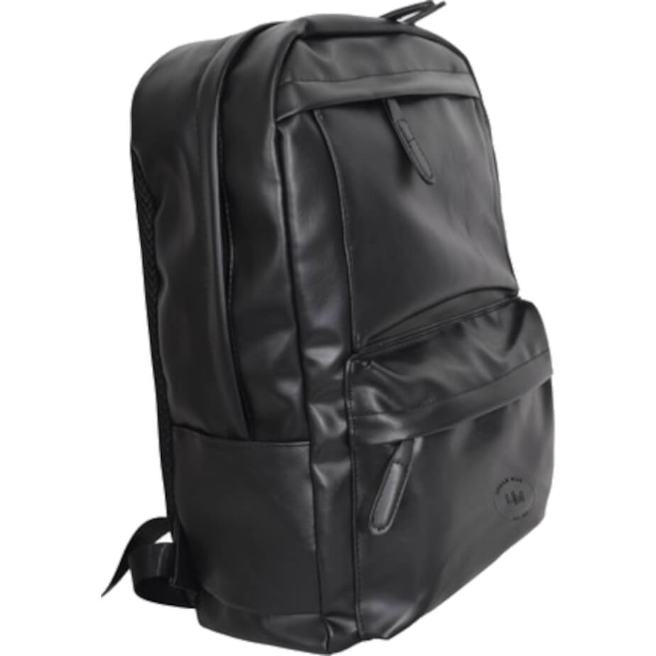 Urban Man Navigator PU Backpack Black Front