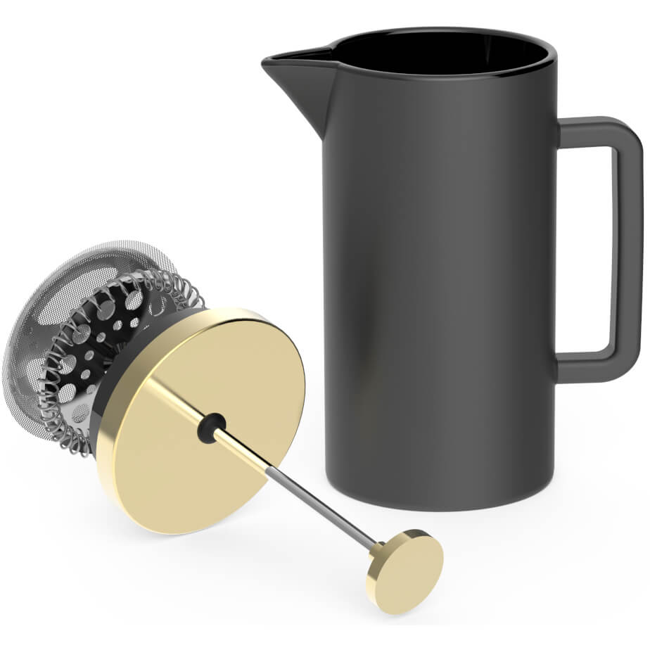 Andy Cartwright Afrique Dusk Coffee Press & Mug Set Plunger Open