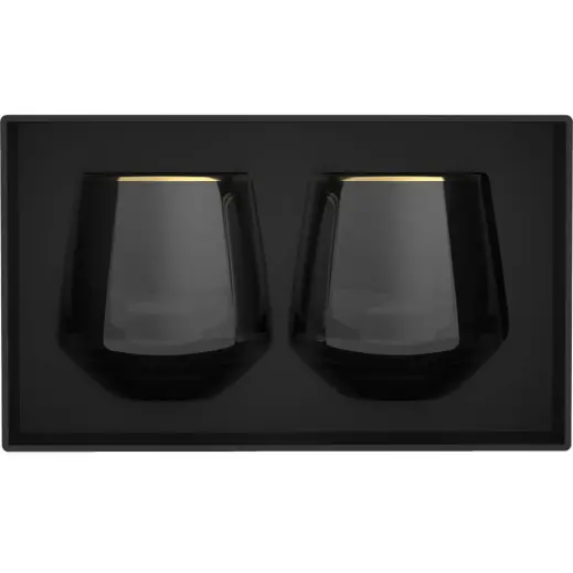 Andy Cartwright Afrique Dusk Whiskey Glass Set Gift Box Open