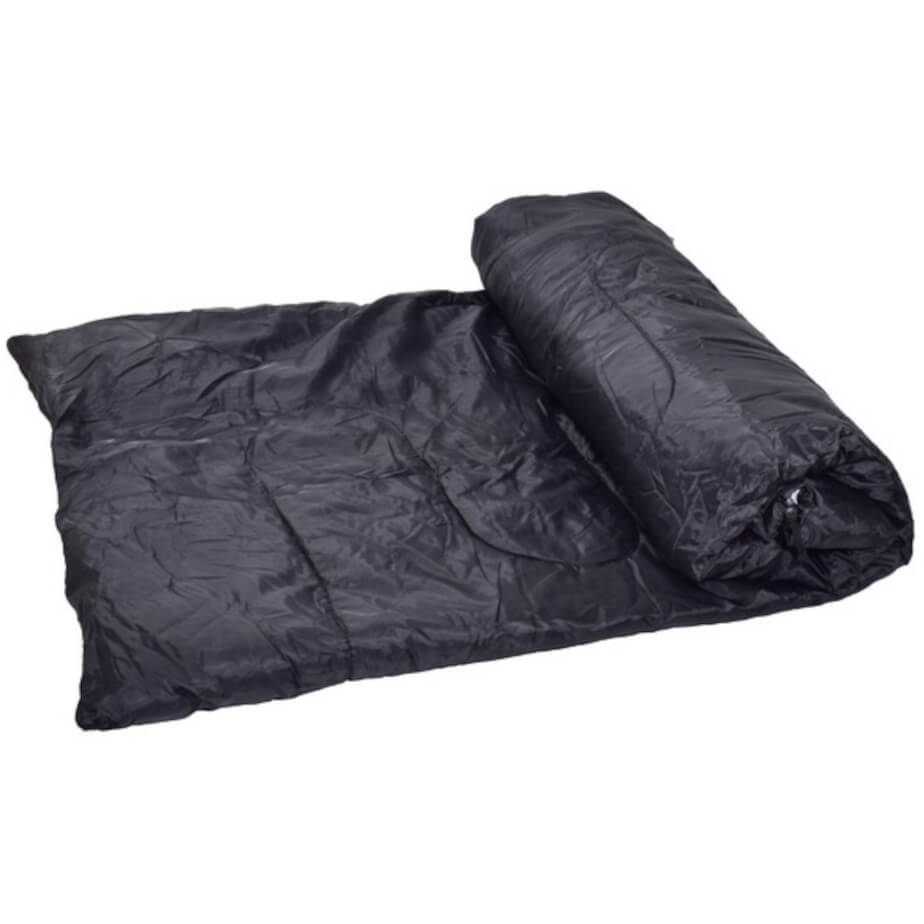 170T Sleeping Bag Black Rolled