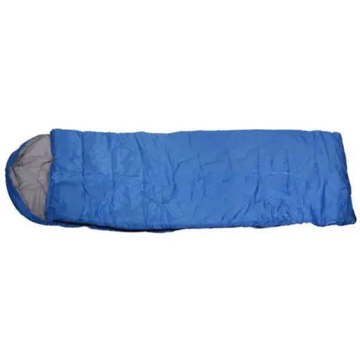 170T Sleeping Bag Royal Blue Open