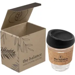 Kork Kup in Bianca Custom Gift Box Branded Image