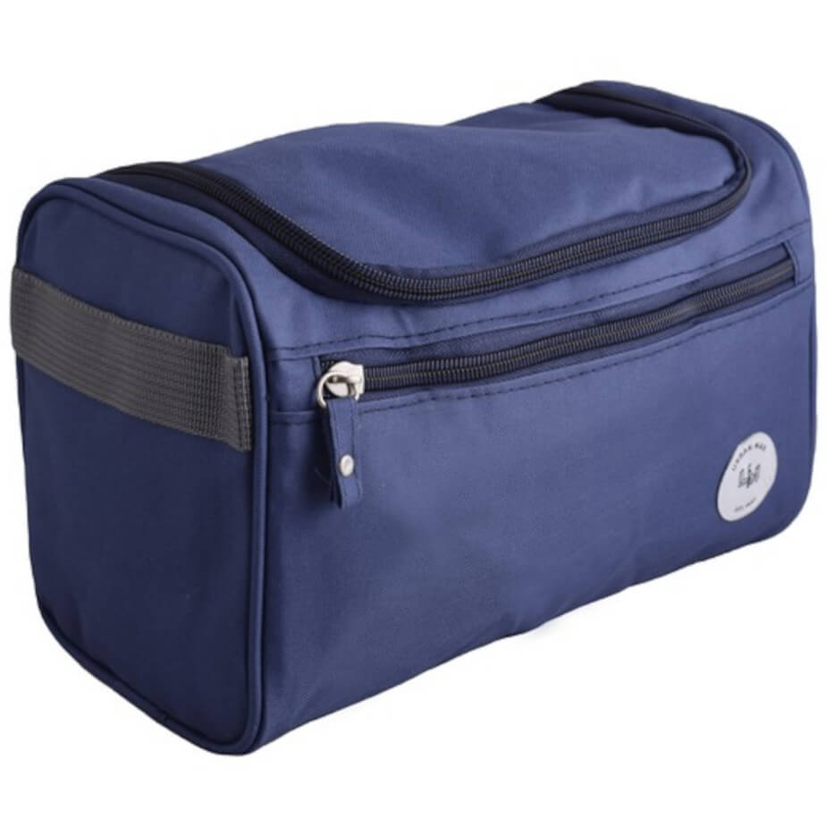 Urban Man Court Boxy Toiletry Bag Navy Closed