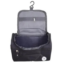 Urban Man Court Boxy Toiletry Bag Black Open