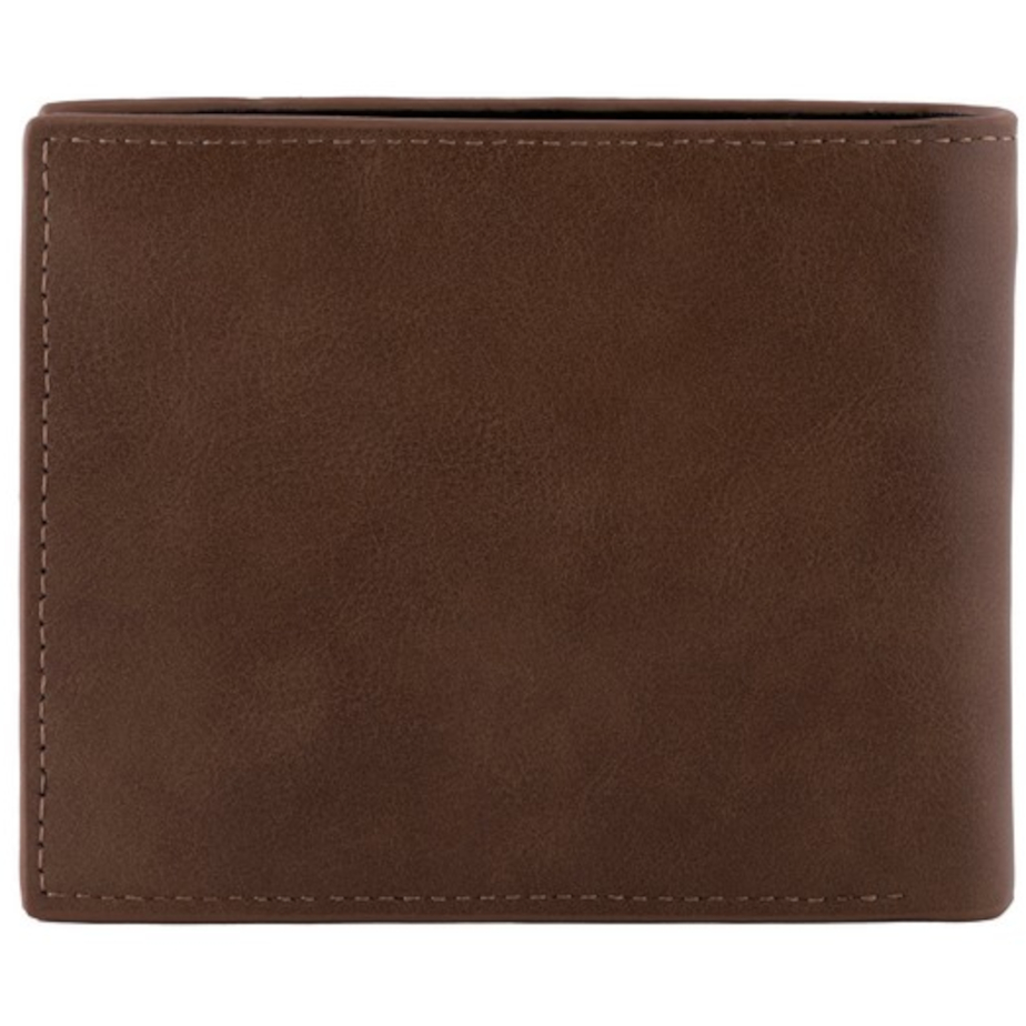 Urban Man Quinn Double Layer PU Wallet Black-Tan Back