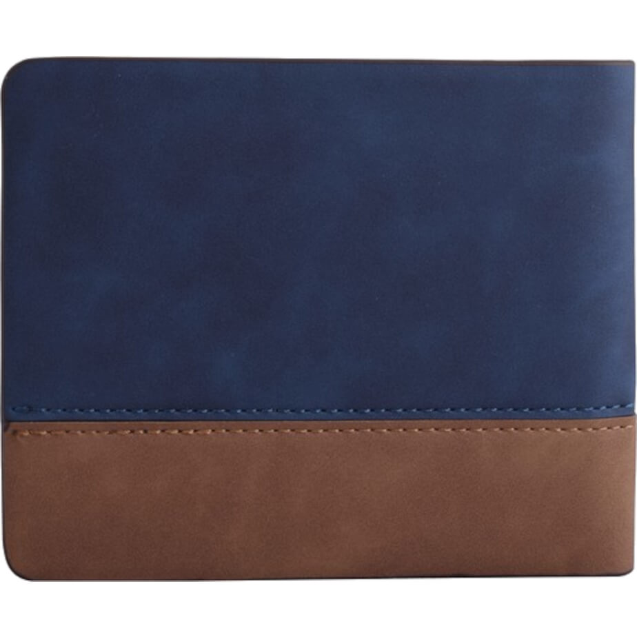 Urban Man Houston Tutone PU Wallet Navy Tan Back