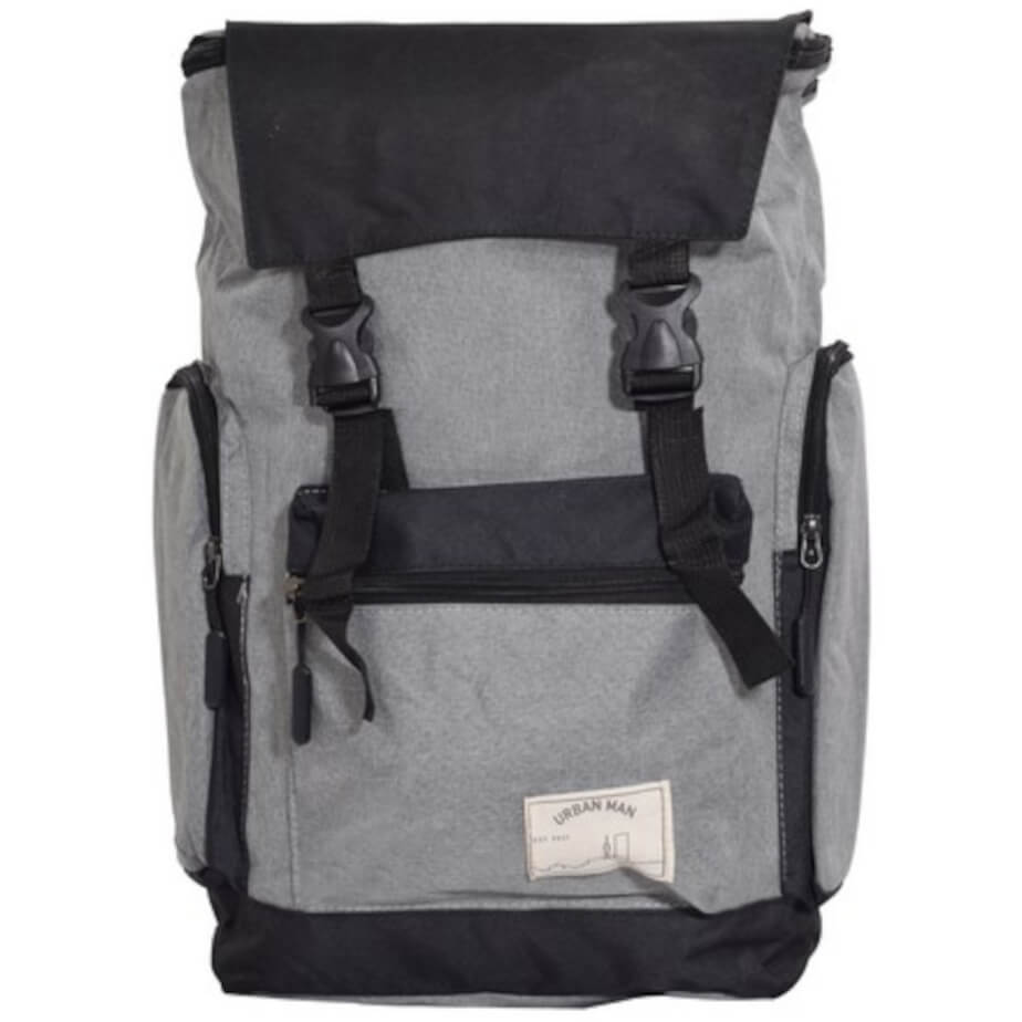 Urban Man Shift Squaretop Backpack Grey Front