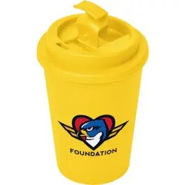 Altitude Wednesday Plastic Double-Wall Tumbler Yellow Branded Image