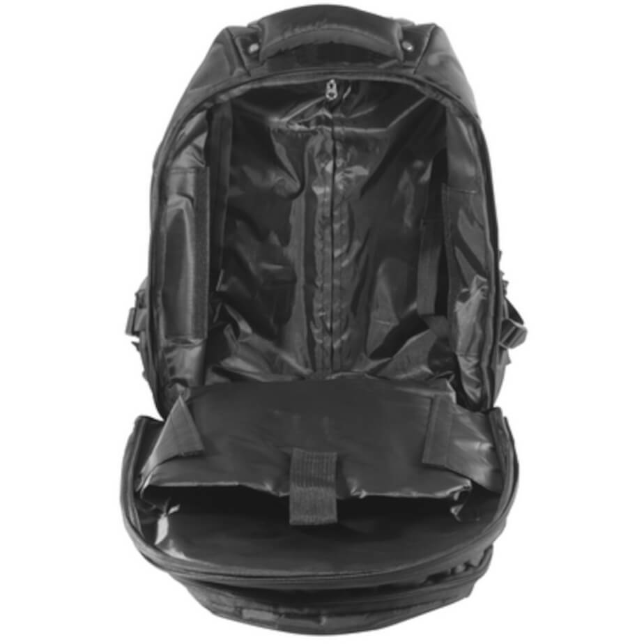 1680D Trolley Laptop Backpack Black Open