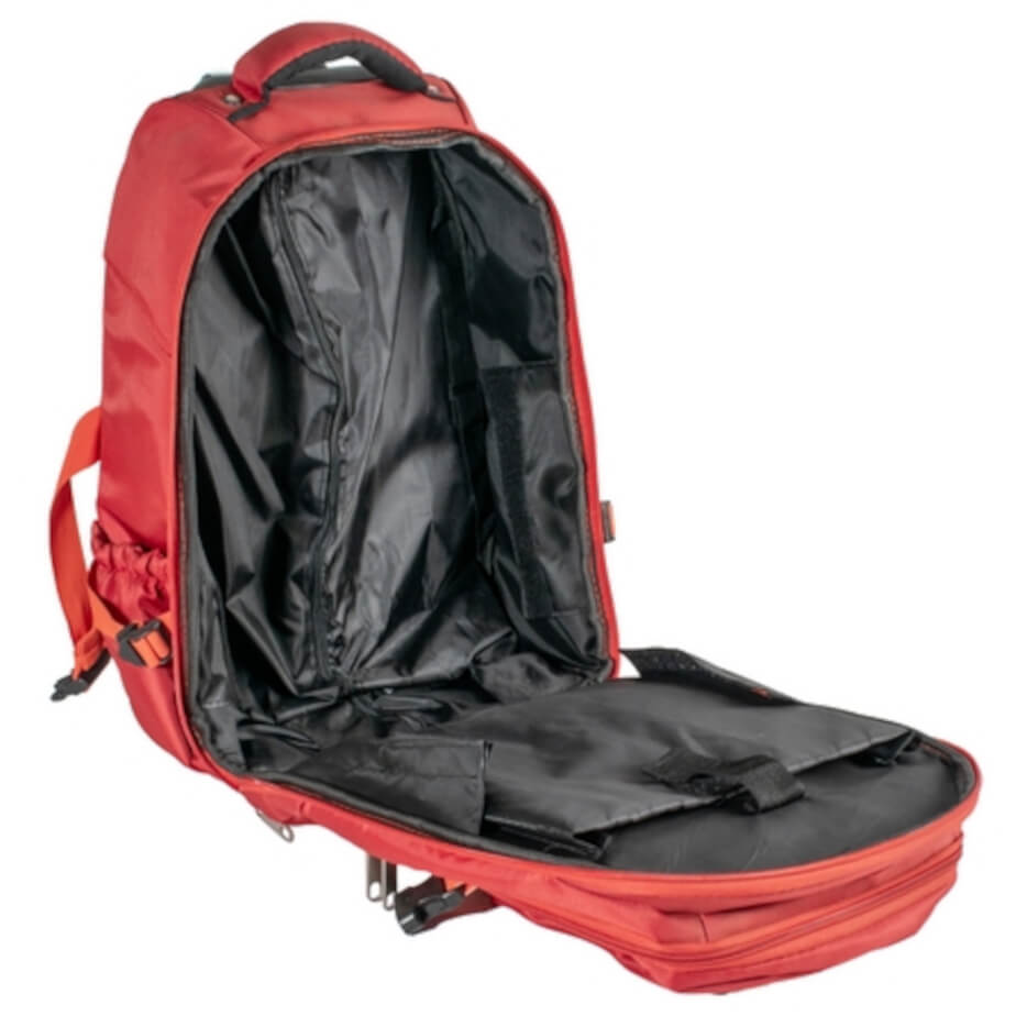 1680D Trolley Laptop Backpack Red Open