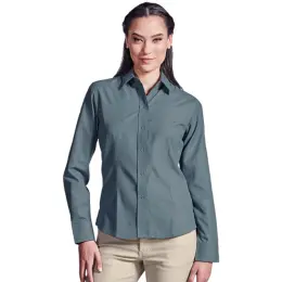 Ladies Easy Care Blouse Long Sleeve Model Image