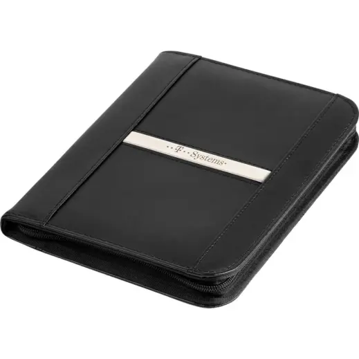 Altitude Benchmark A5 Zip-Around Folder Black Closed Branded