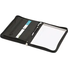 Altitude Benchmark A5 Zip-Around Folder Black Open Image