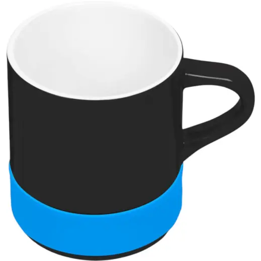 Kooshty Mixalot Black Mug Cyan