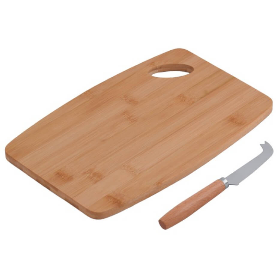 Charcuterie Cheese Board and Knife Contents