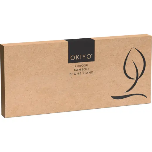 Okiyo Kurosu Bamboo Phone Stand Gift Box