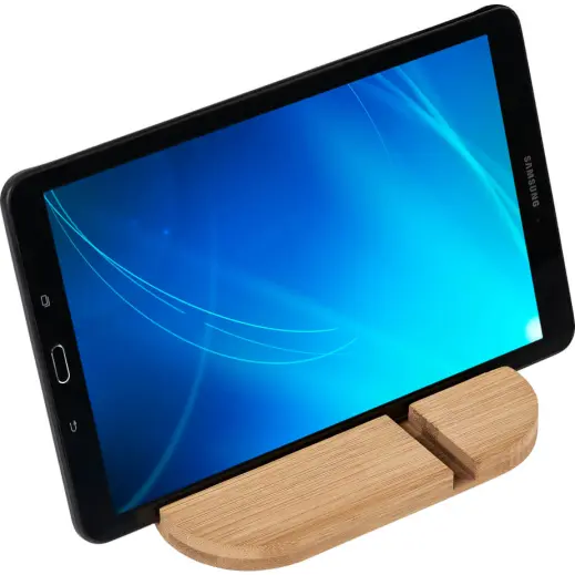 Okiyo Kurosu Bamboo Phone Stand Horizontal Tablet