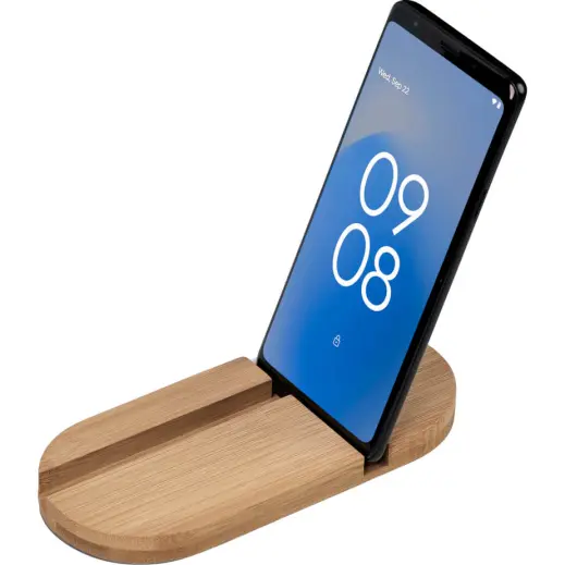 Okiyo Kurosu Bamboo Phone Stand Vertical Phone