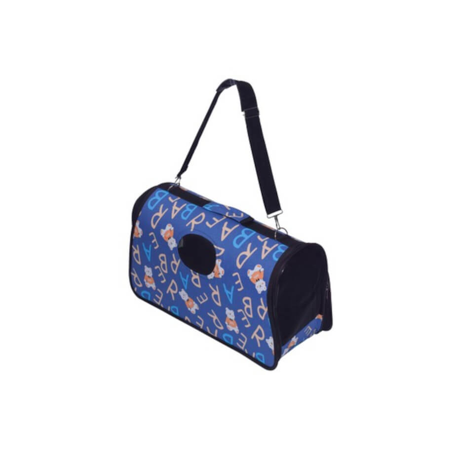 Cat Carrier Bag Medium Blue Display