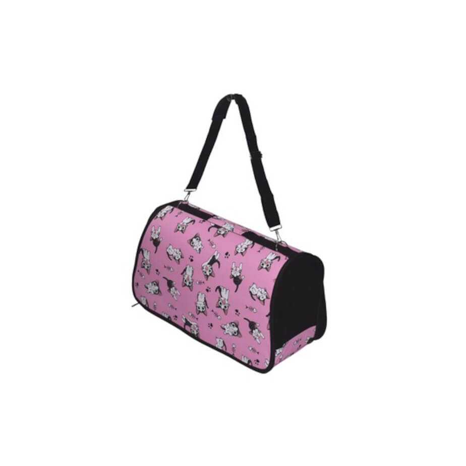 Cat Carrier Bag Medium Pink Display
