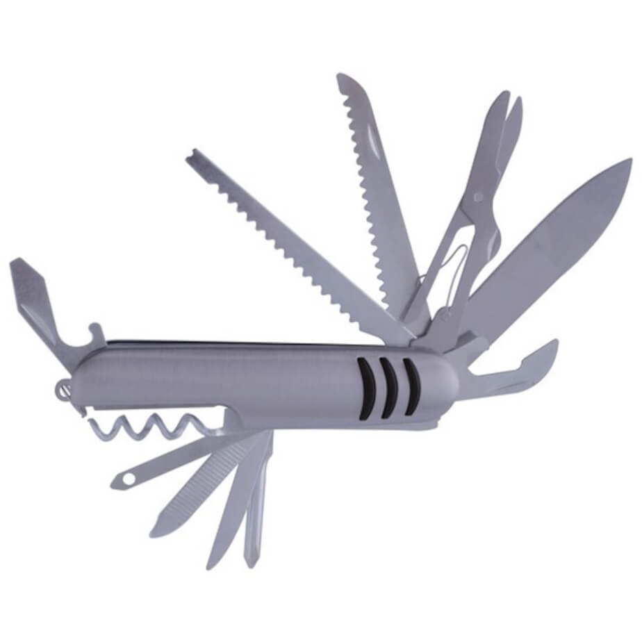 11-Piece Multi-Function Pocket Knife Open