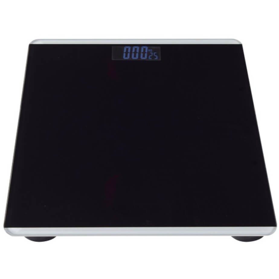 LCD Bathroom Scale Black Front
