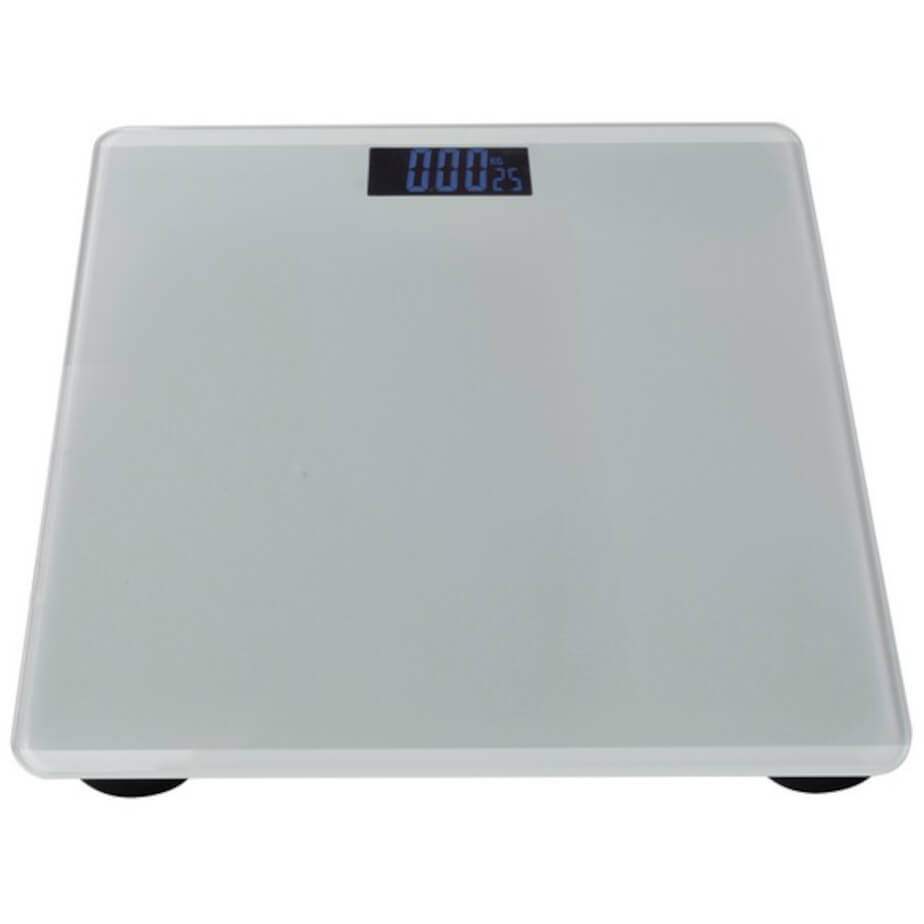 LCD Bathroom Scale White Front