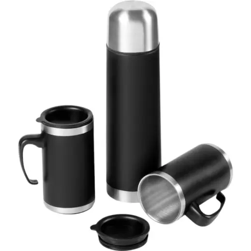 Cardinal Stainless Steel Vacuum Flask & Mug Set Unbranded