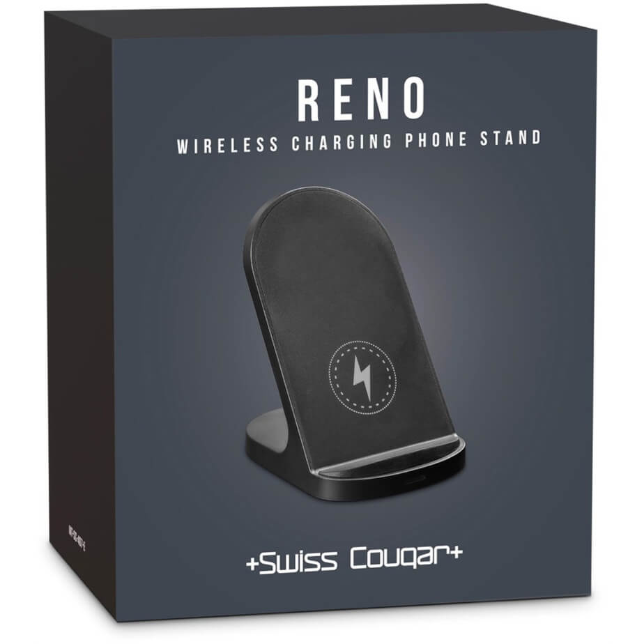 Swiss Cougar Reno Wireless Charging Phone Stand Box