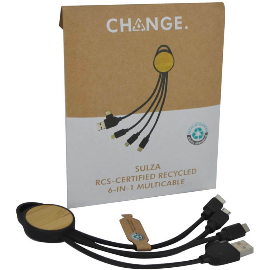 Sulza Change Collection RCS Recycled 6-in-1 Multi Cable Envelope