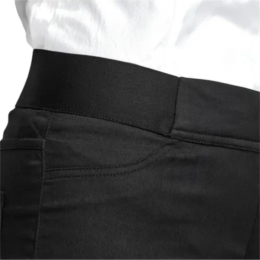 Ladies Sasha Stretch Pants Black Close Up