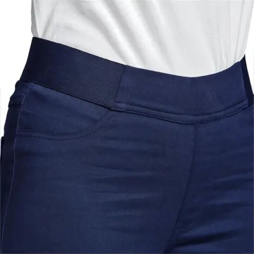 Ladies Sasha Stretch Pants Navy Close Up