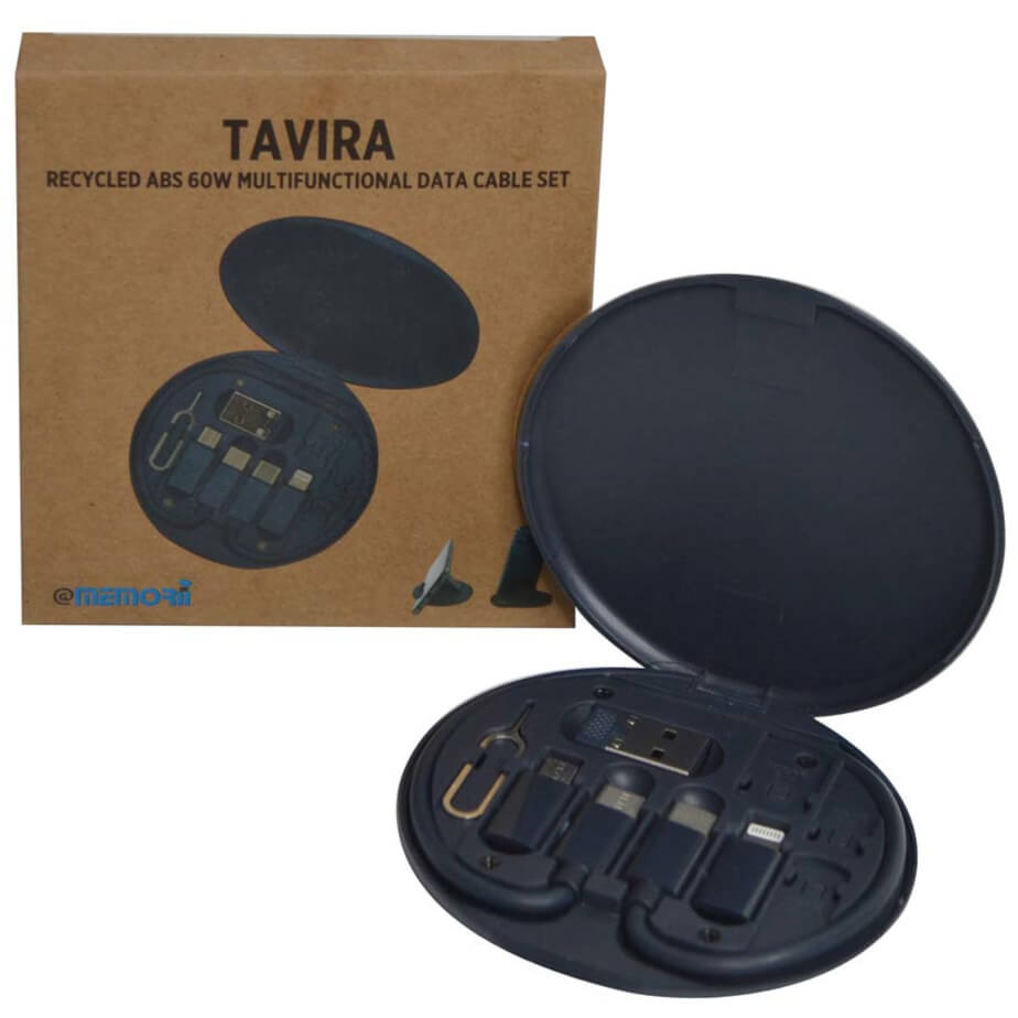 Tavira @memorii Recycled Multi-Cable Set Blue Gift Box