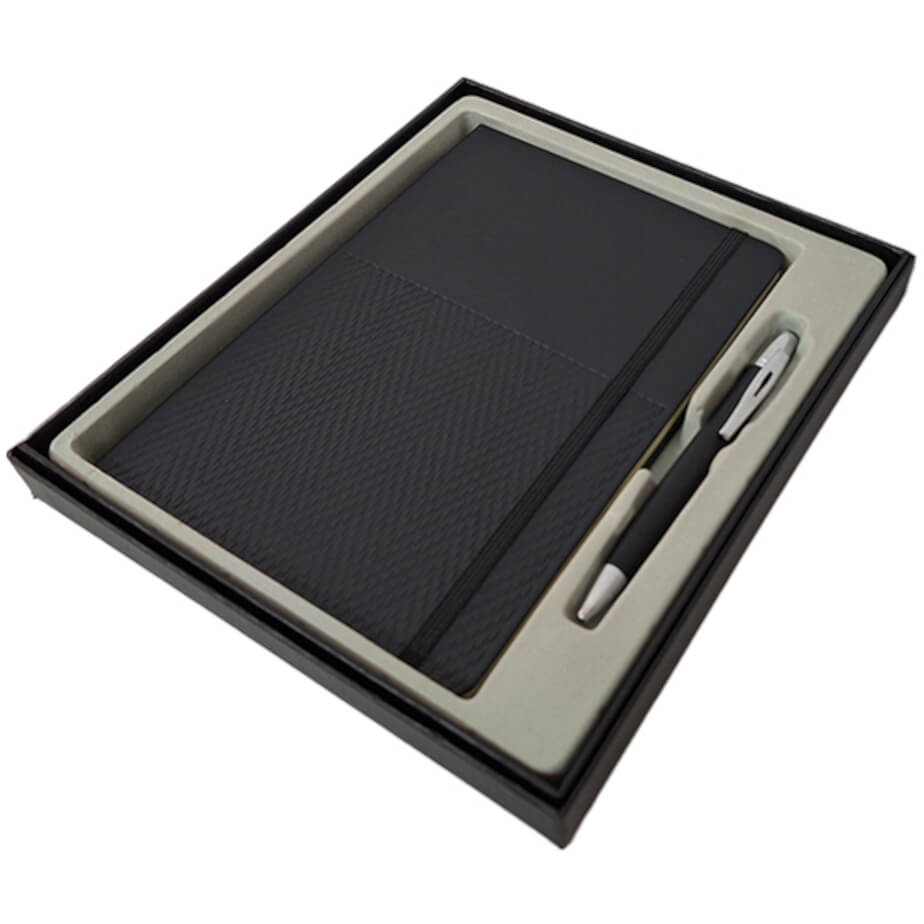 Prestige Herringbone Gift Set Black