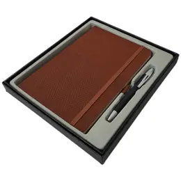 Prestige Herringbone Gift Set Brown Image