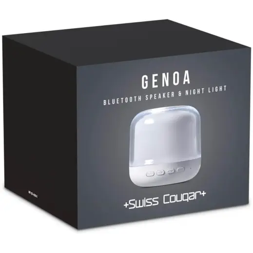 Swiss Cougar Genoa Bluetooth Speaker & Night Light Box