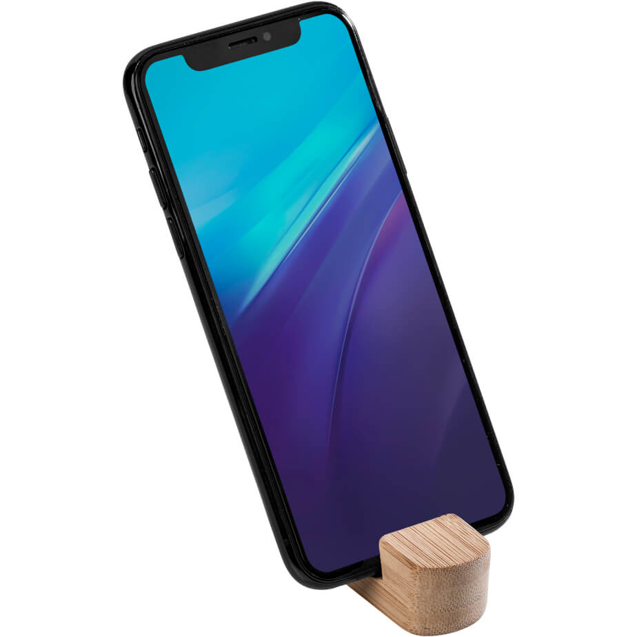 Okiyo Kiki Bamboo Phone Stand Vertical