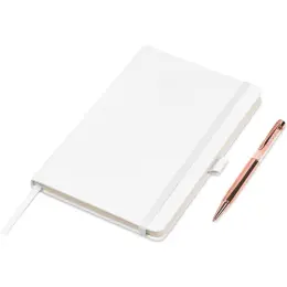 Hailford Notebook & Pen Set Solid White