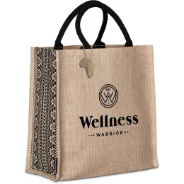 Andy Cartwright Symmetry Jute Tote Branded Image