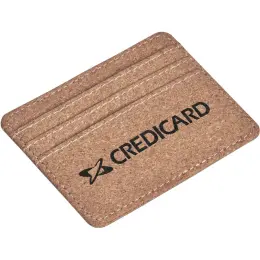 Okiyo Mamoru Cork Card Wallet Branded Front Image