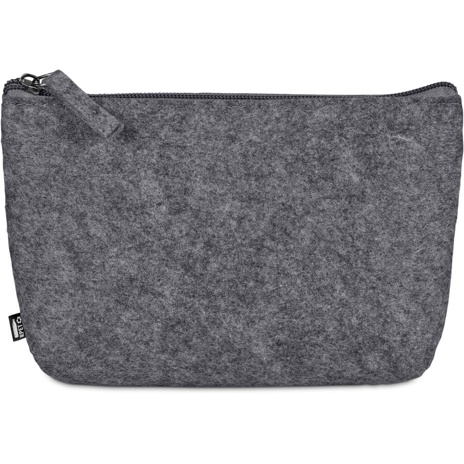 Okiyo Kesho Recycled PET Felt Mini Cosmetic Bag Front