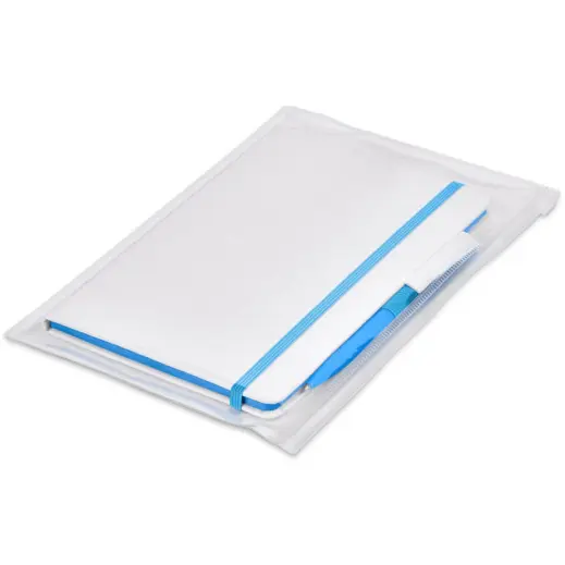 Olson Notebook & Pen Set Light Blue