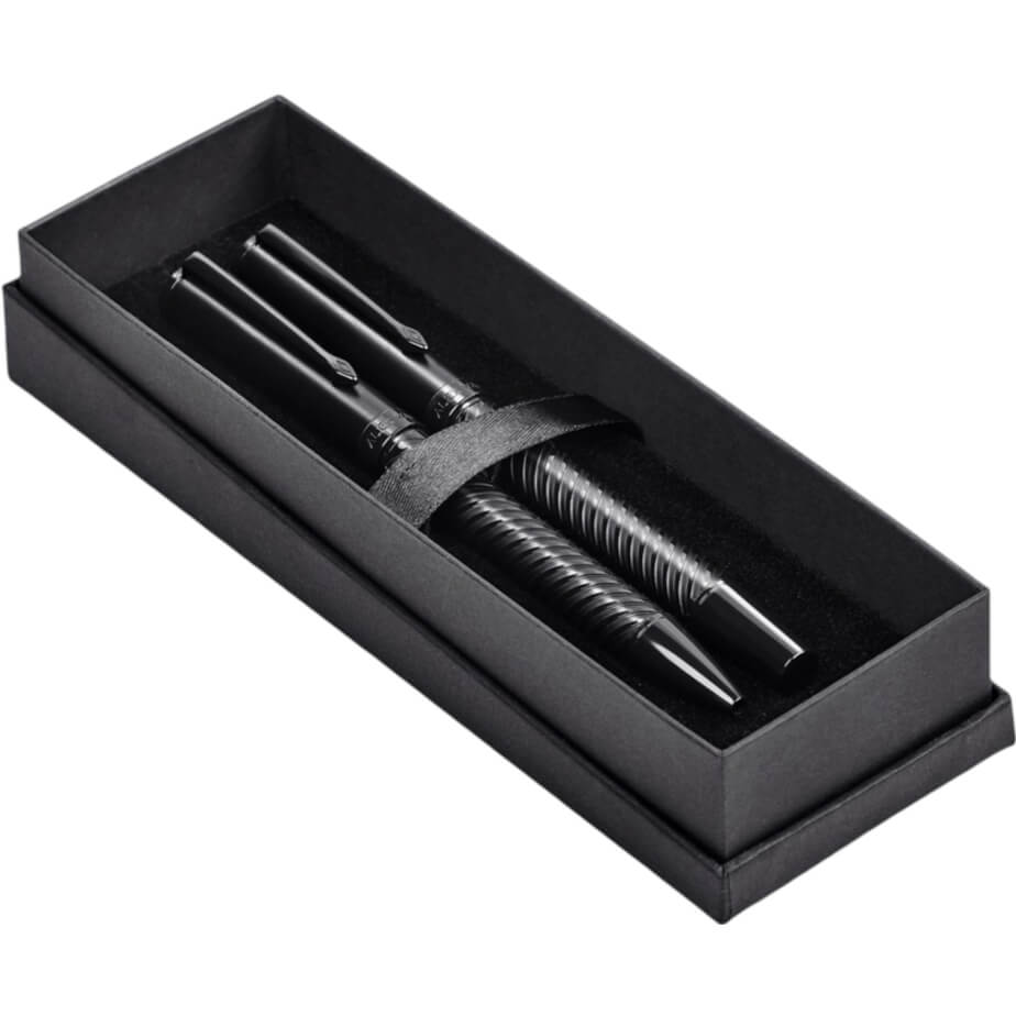 Alex Varga Lagarna Ball Pen & Rollerball Set Gift Box Open