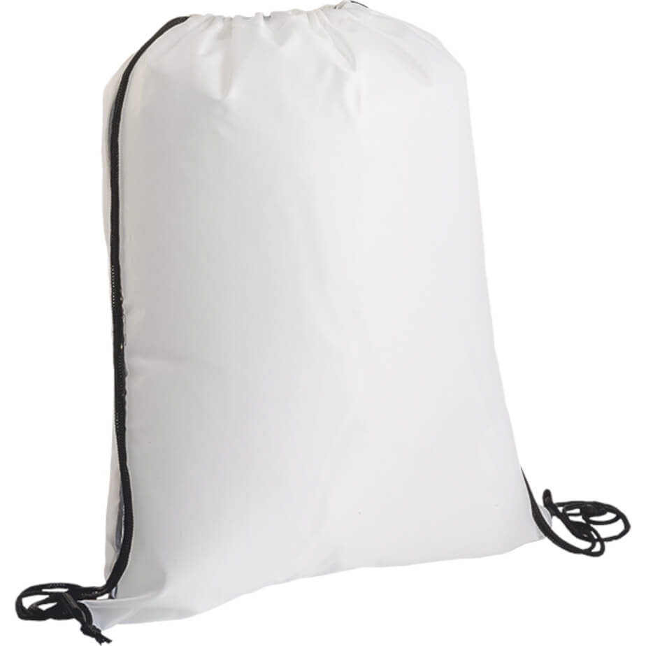 Lightweight Drawstring Bag 210D White