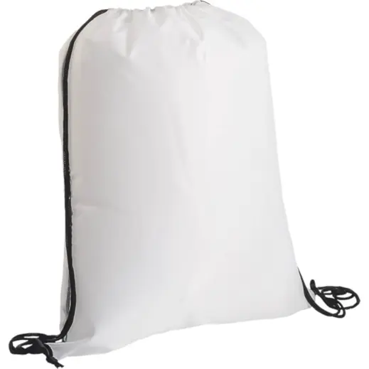Lightweight Drawstring Bag 210D White