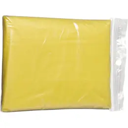Translucent PVC Poncho Yellow Image