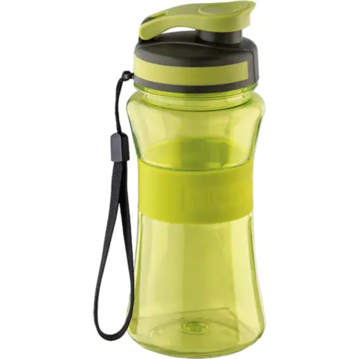 500ml Silicone Band Water Bottle Lime Green