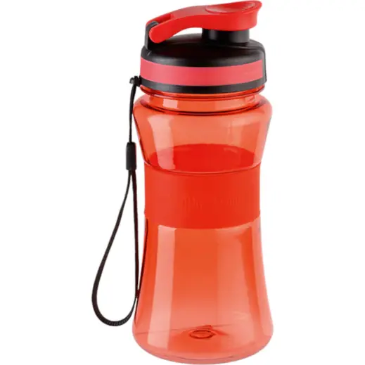 500ml Silicone Band Water Bottle Red