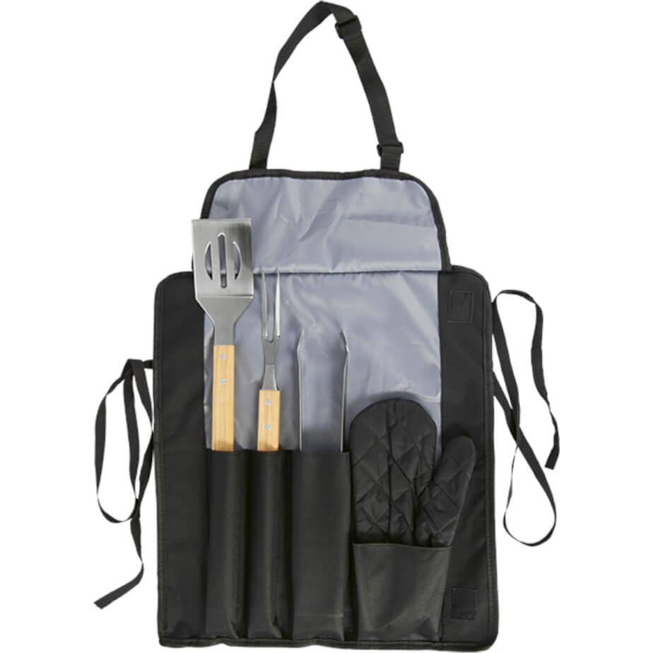 Apron With BBQ Set Display