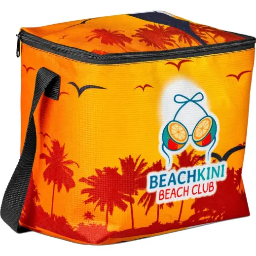 Hoppla Quebec RPET Stitch-Bond 12 Can Cooler Branded Front